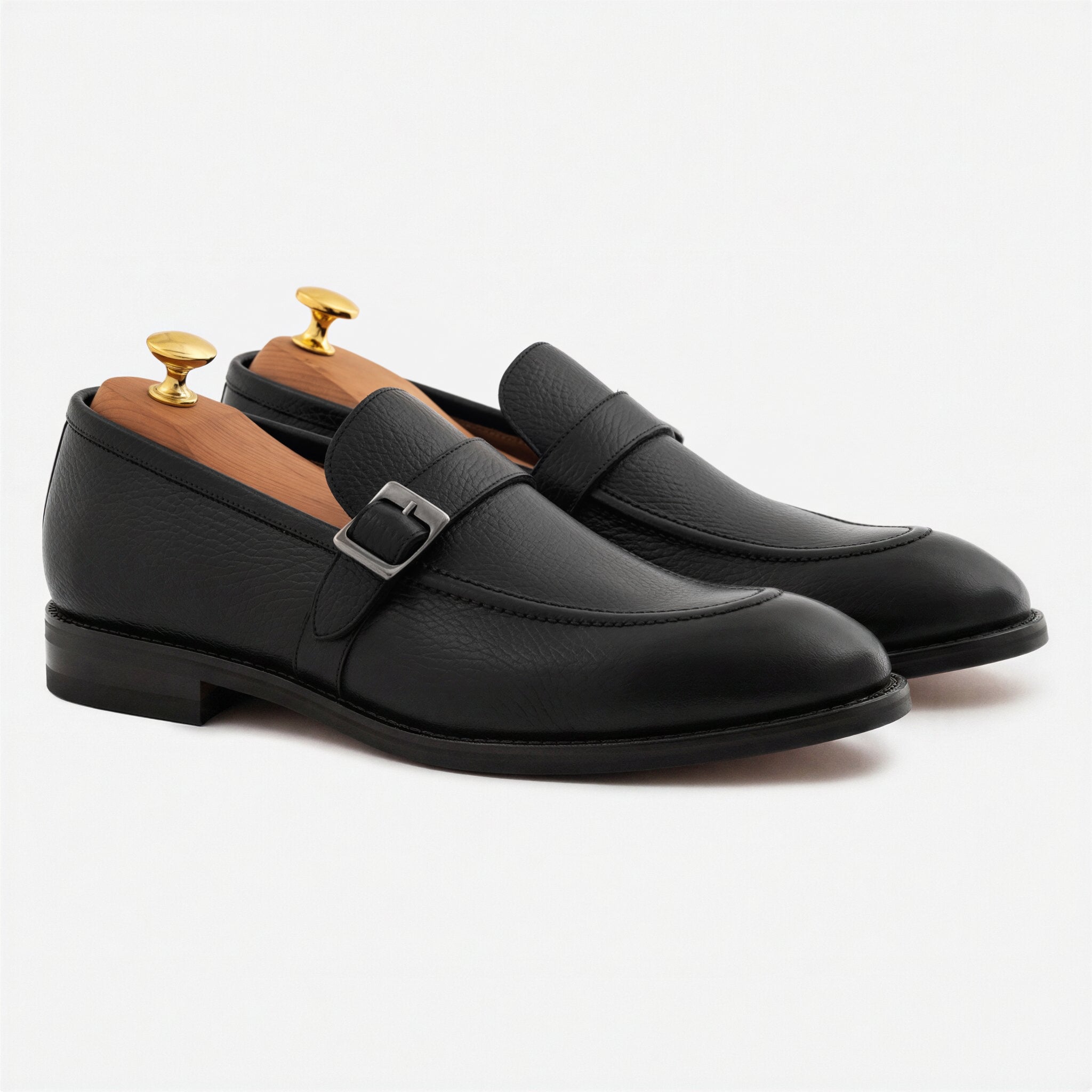 Archie Belted Loafer - Men's  Pebbled Leather - Image 13