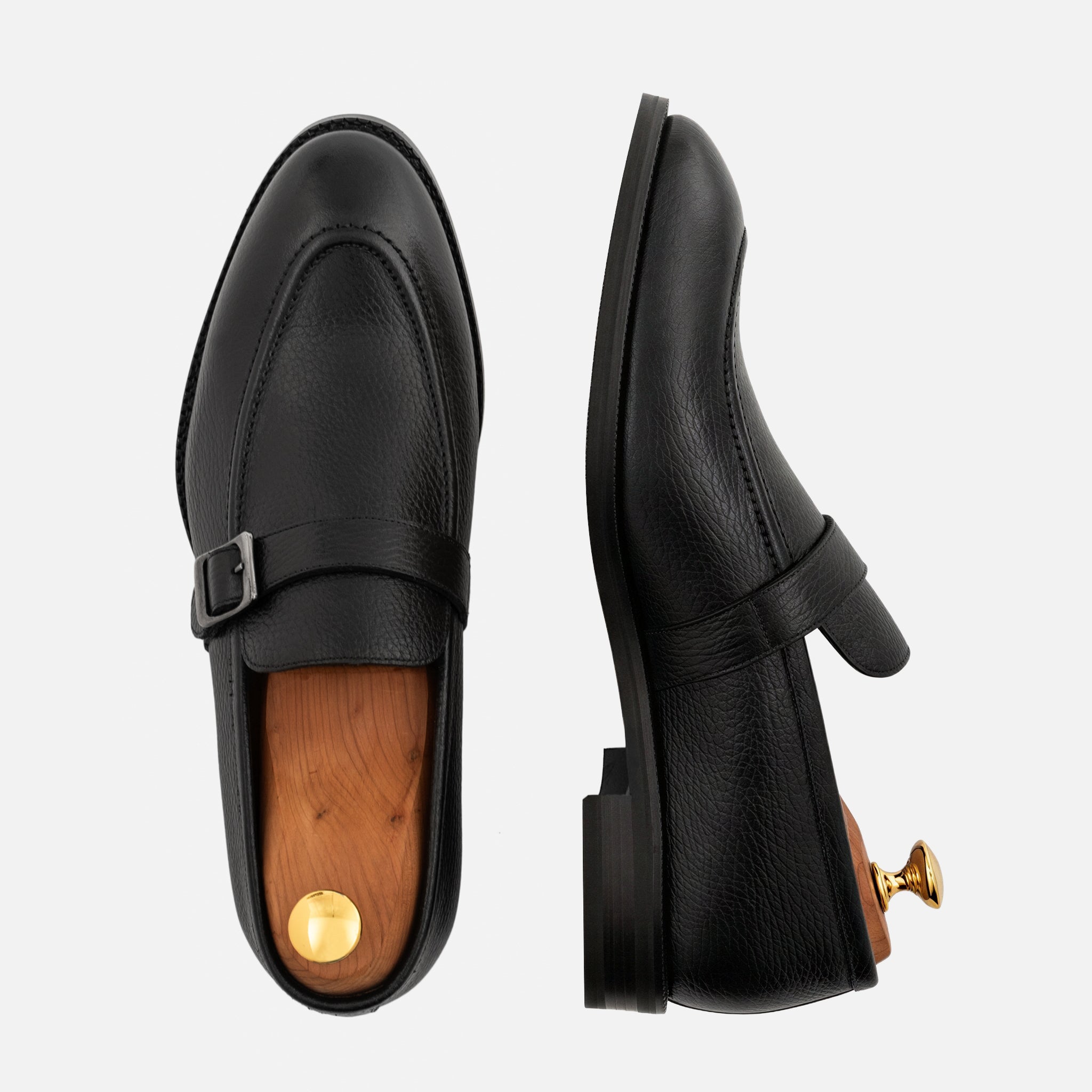 Archie Belted Loafer - Men's  Pebbled Leather - Image 16
