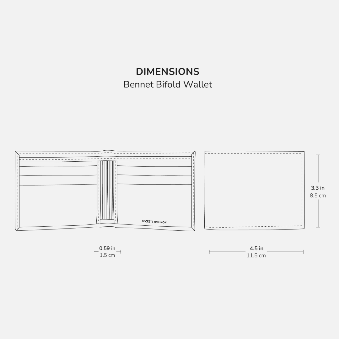 Bennett Bifold Wallet - Men's  Embossed Leather - Image 11