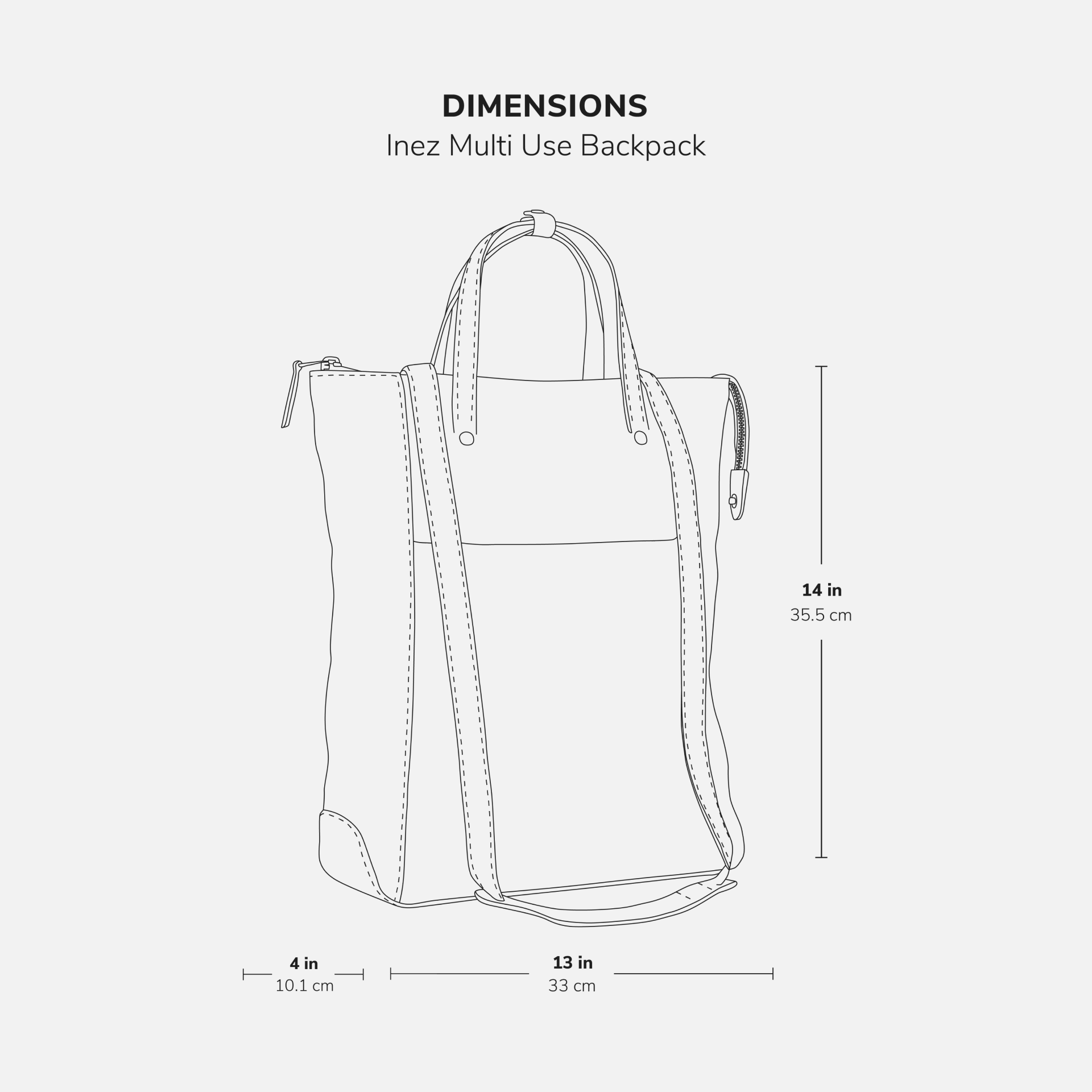 Inez Multi Use Backpack - Women's Pebbled Leather - Image 17