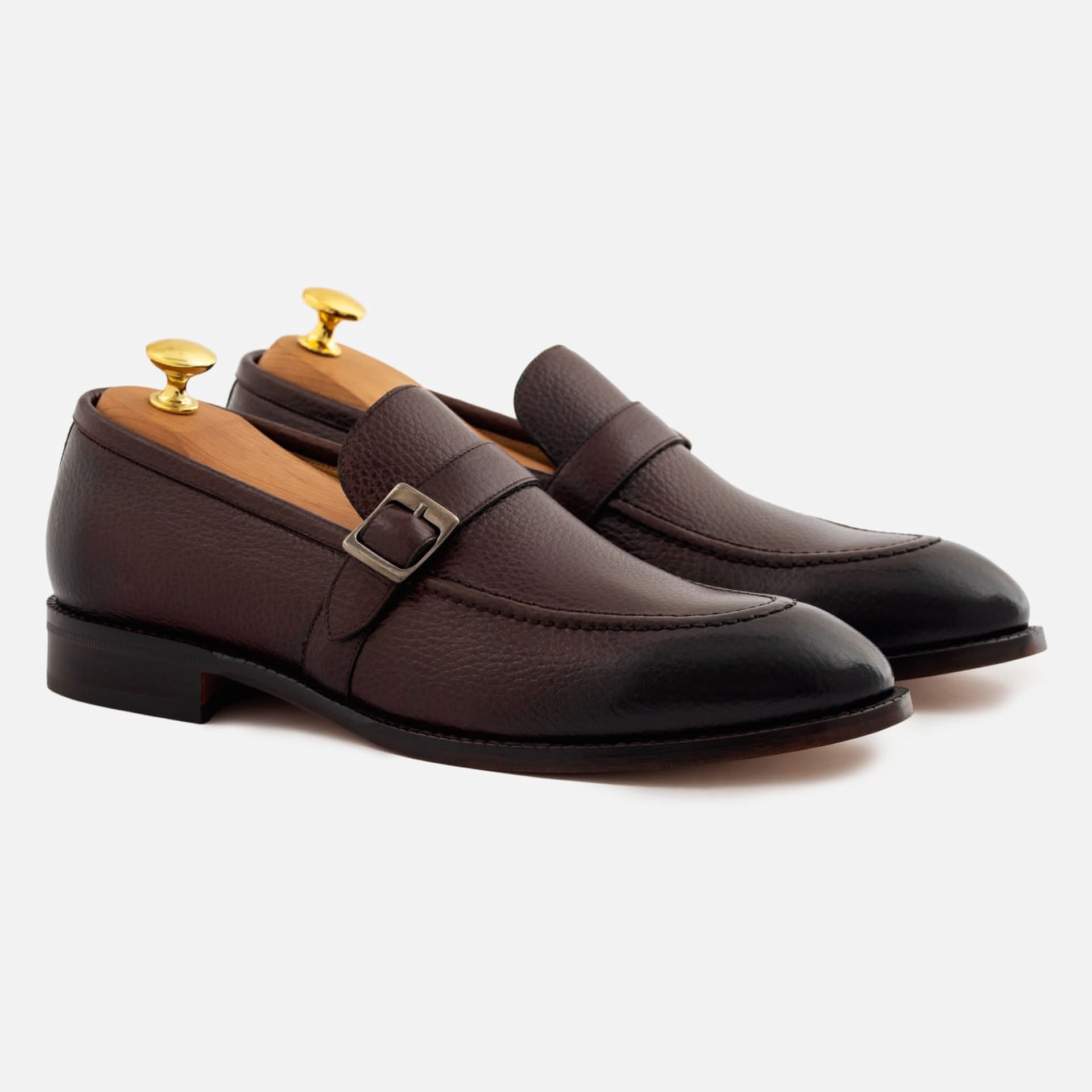 Archie Belted Loafer - Men's  Pebbled Leather - Image 7
